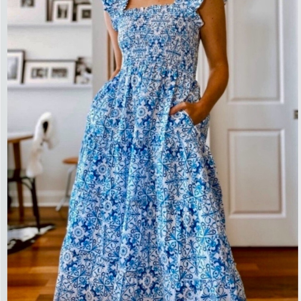 Hill House Blue Mosiac Ellie Nap Dress